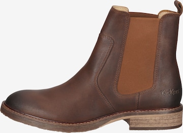 Chelsea Boots Kickers en marron : devant