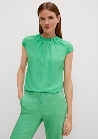 COMMA Bluzka w kolorze zielony: przód