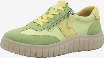 Baskets basses Tamaris en jaune : devant