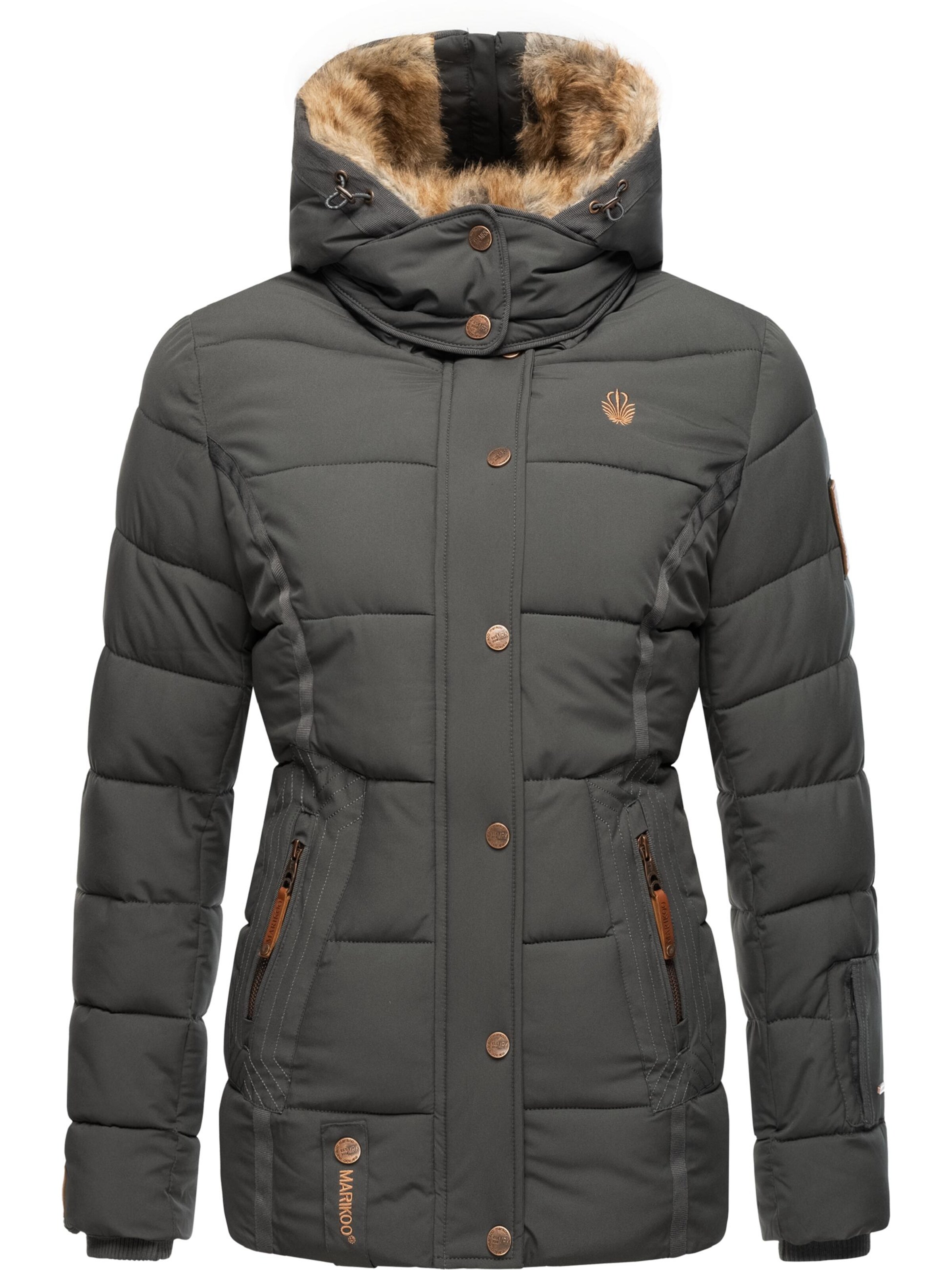 MARIKOO Winter jacket 'Nekoo' in Grey