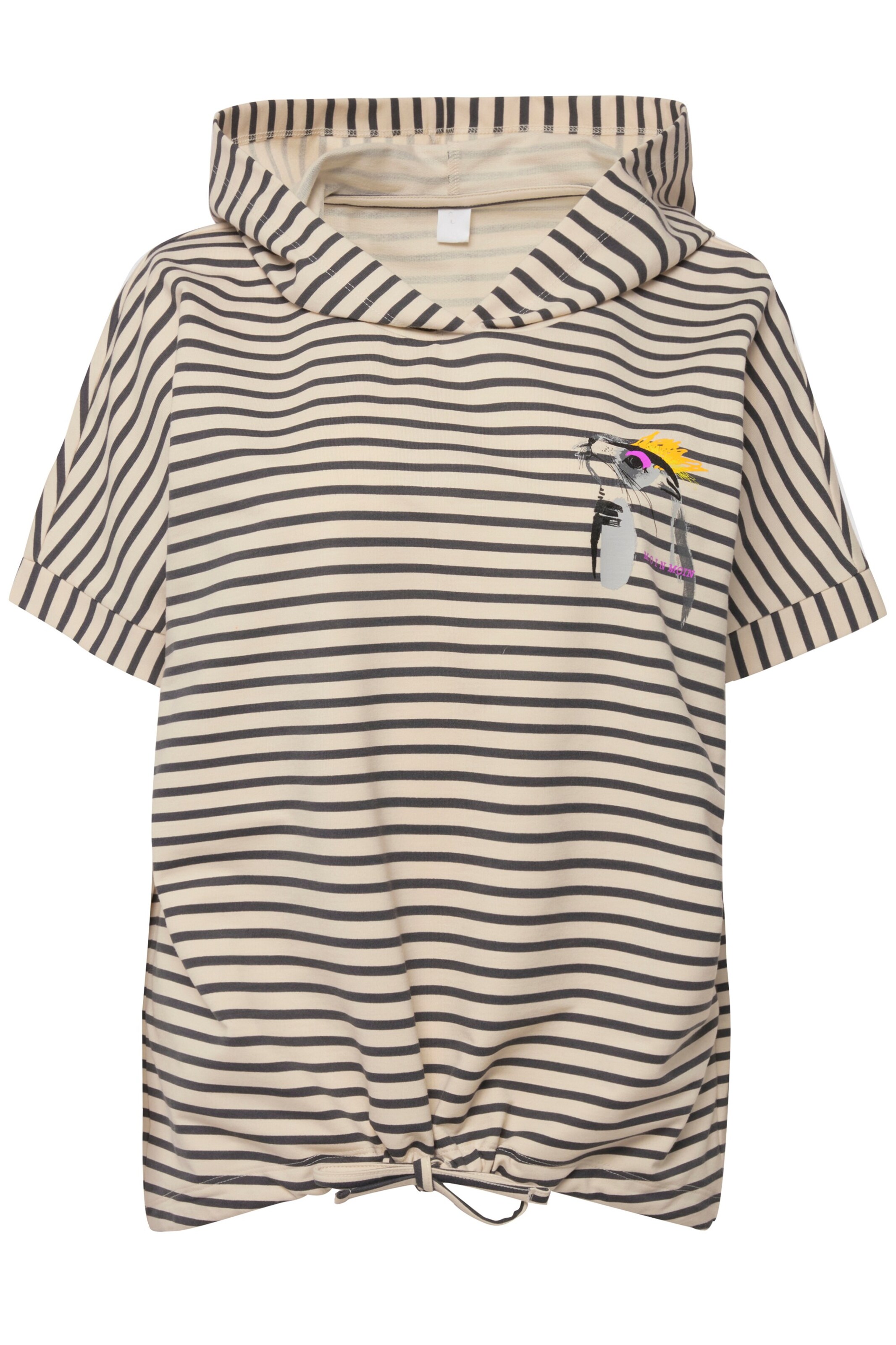 LAURASØN Sweatshirt in beige / dunkelgrau / mischfarben, Produktansicht