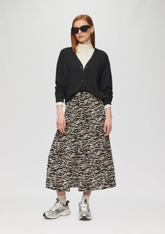 QS Gebreid vest in Zwart