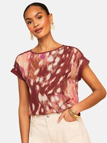 T-shirt love & roses en marron : devant