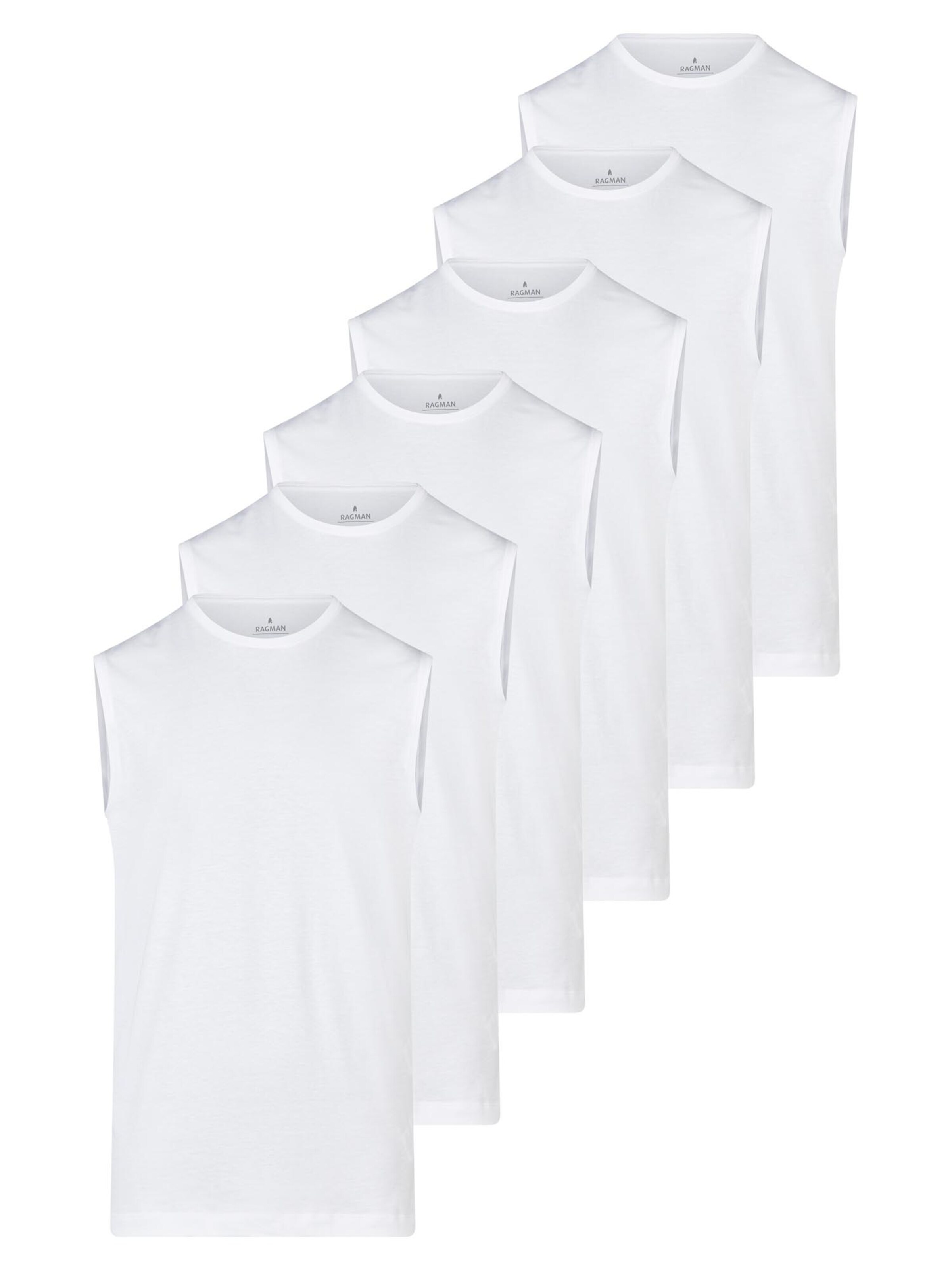 Ragman Undershirt 'Basic' in White: front