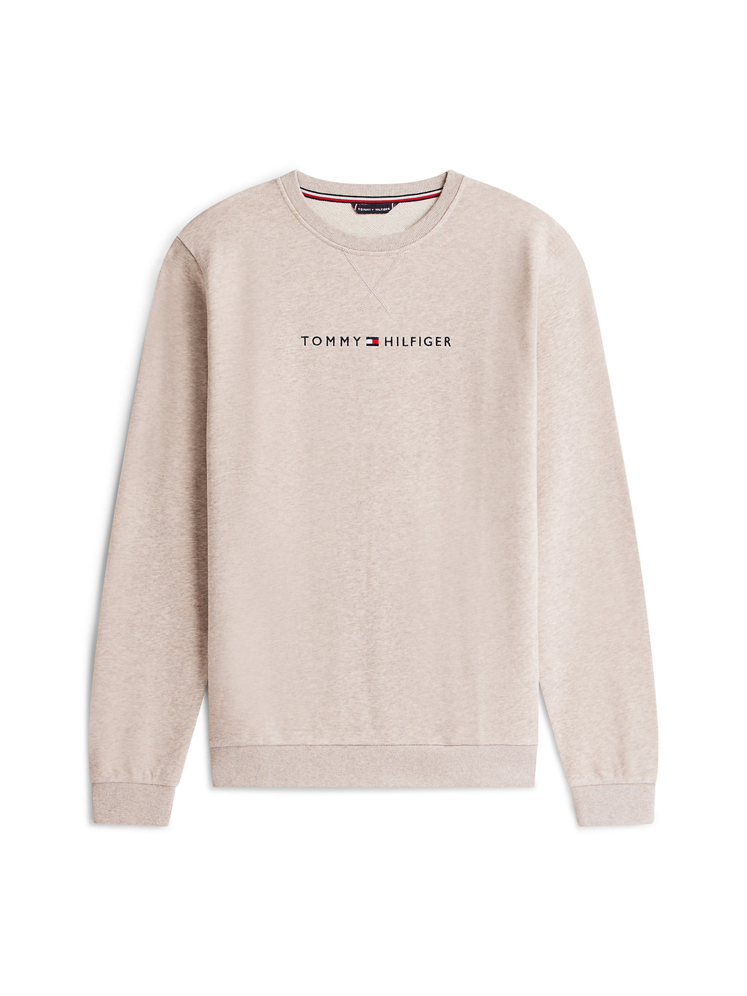 Sweat-shirt TOMMY HILFIGER en beige : devant