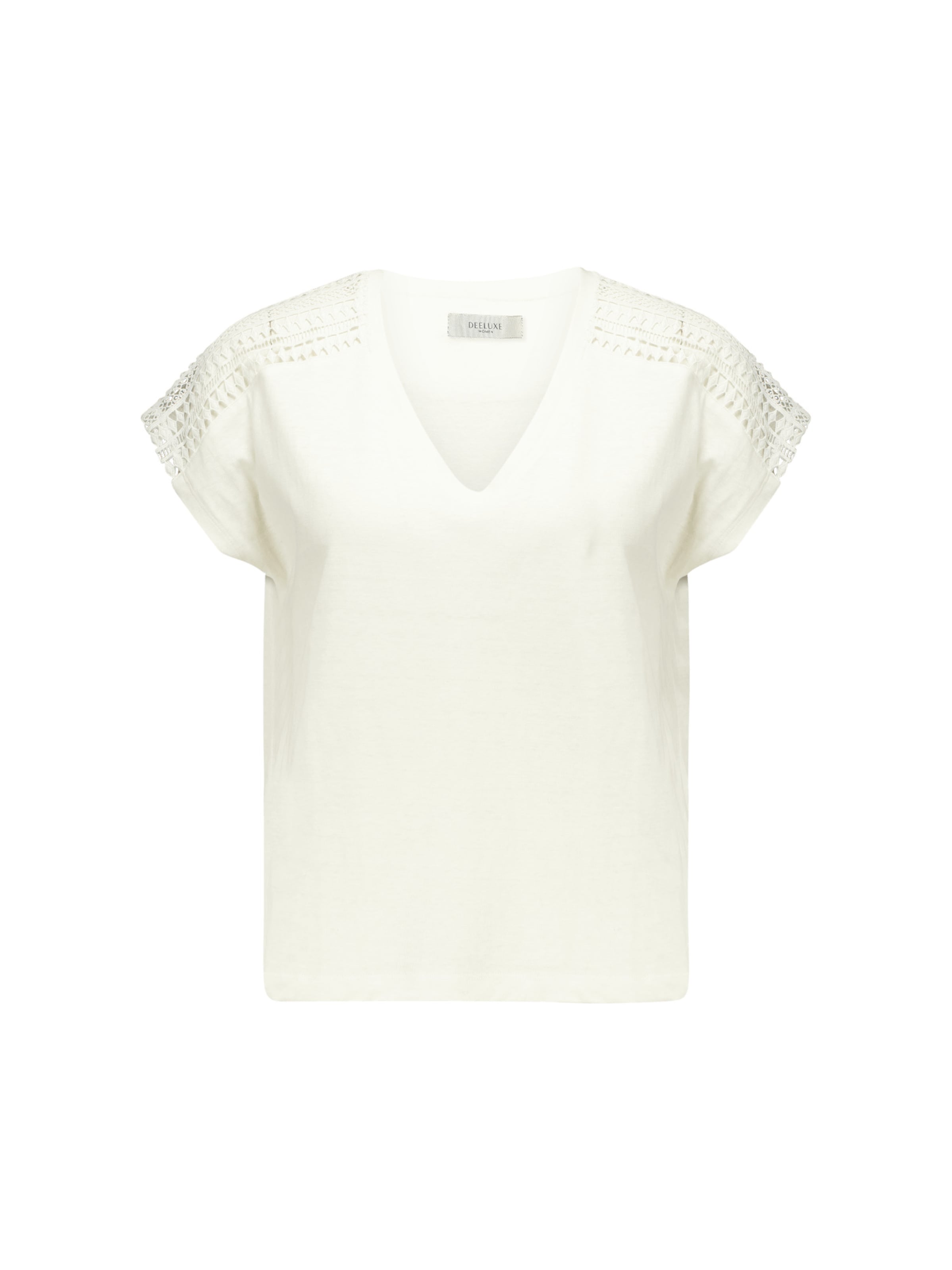 T-shirt 'Ivana' Deeluxe en blanc : devant