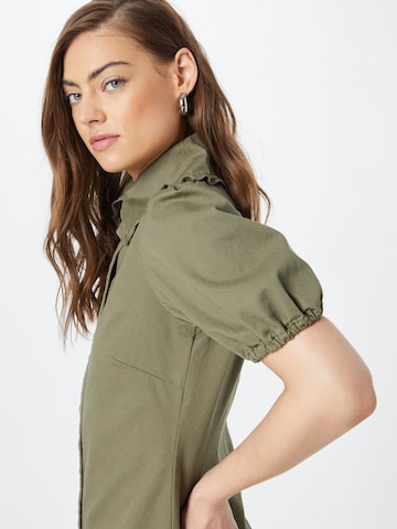Rochie tip bluză de la Oasis pe verde