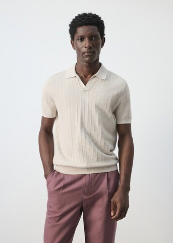 MANGO MAN Sweater 'Tip' in Beige: front