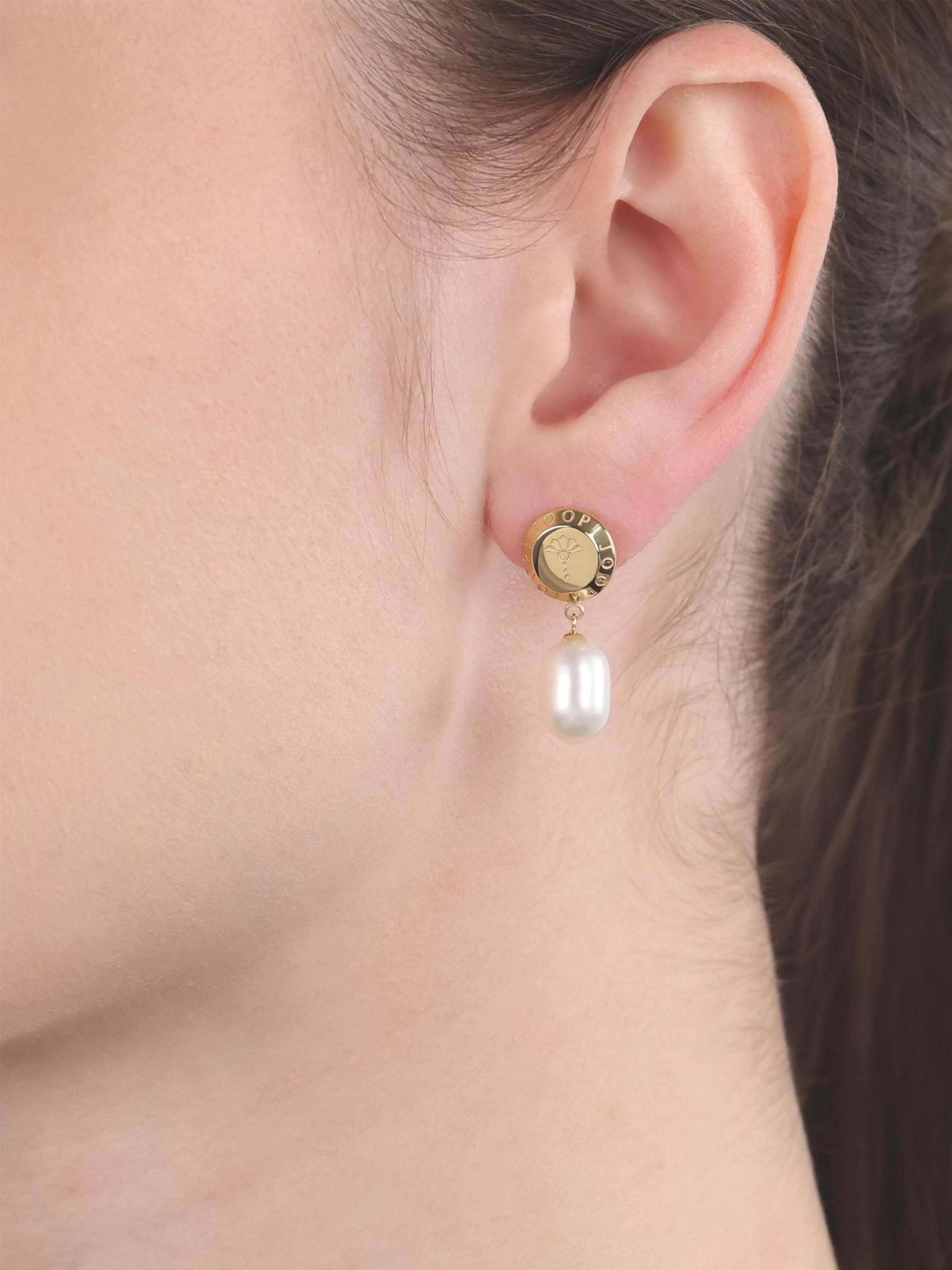 Boucles d'oreilles JOOP! en or : devant