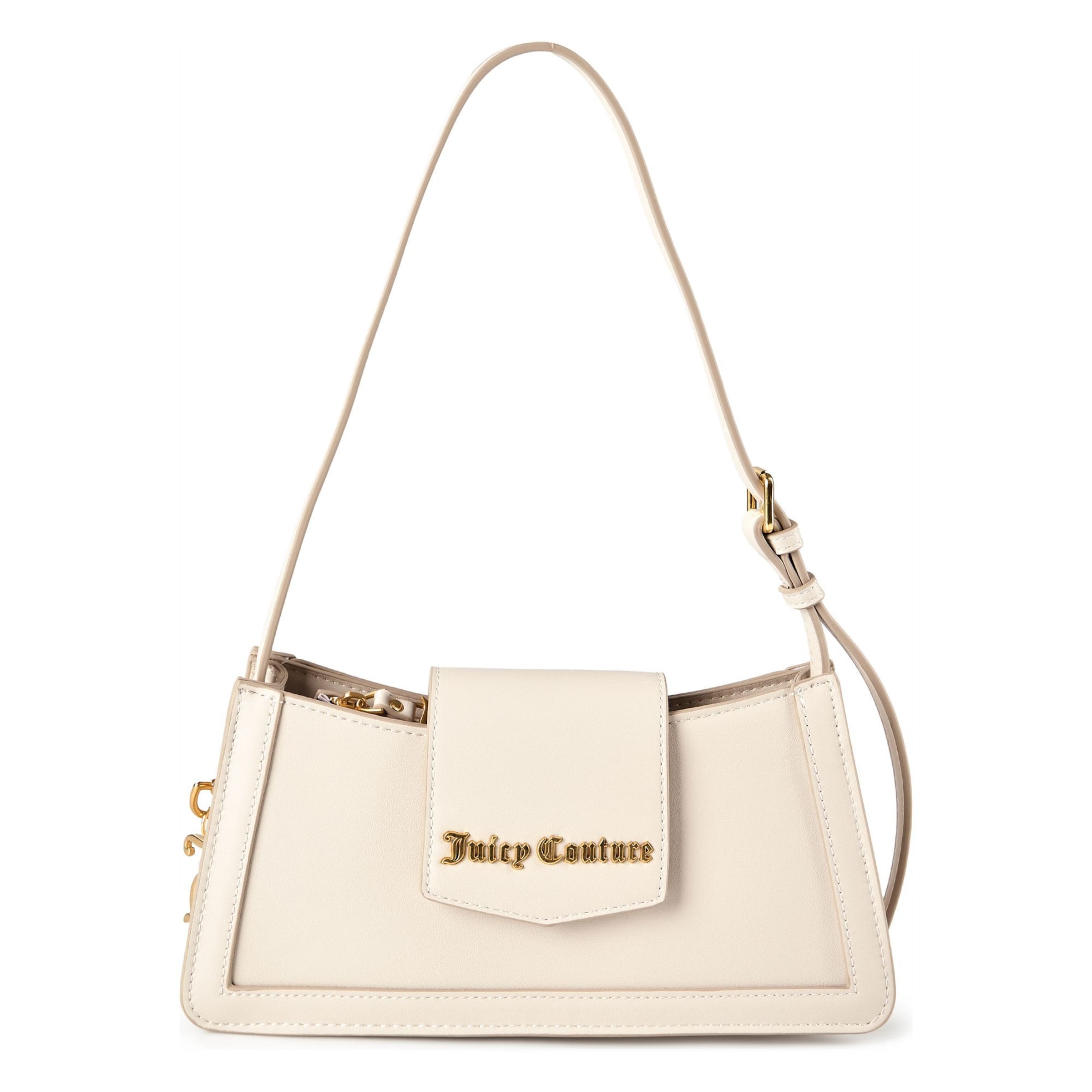 Sac bandoulière Juicy Couture en beige : devant