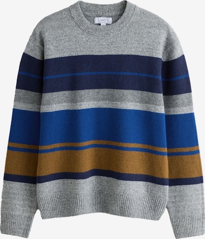 Megztinis iš Next, spalva – mėlyna / nakties mėlyna / margai ruda / margai pilka, Prekių apžvalga