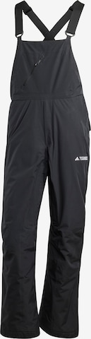 ADIDAS TERREX Regular Outdoorbroek 'Xperior 2L Insulated Bib' in Zwart: voorkant