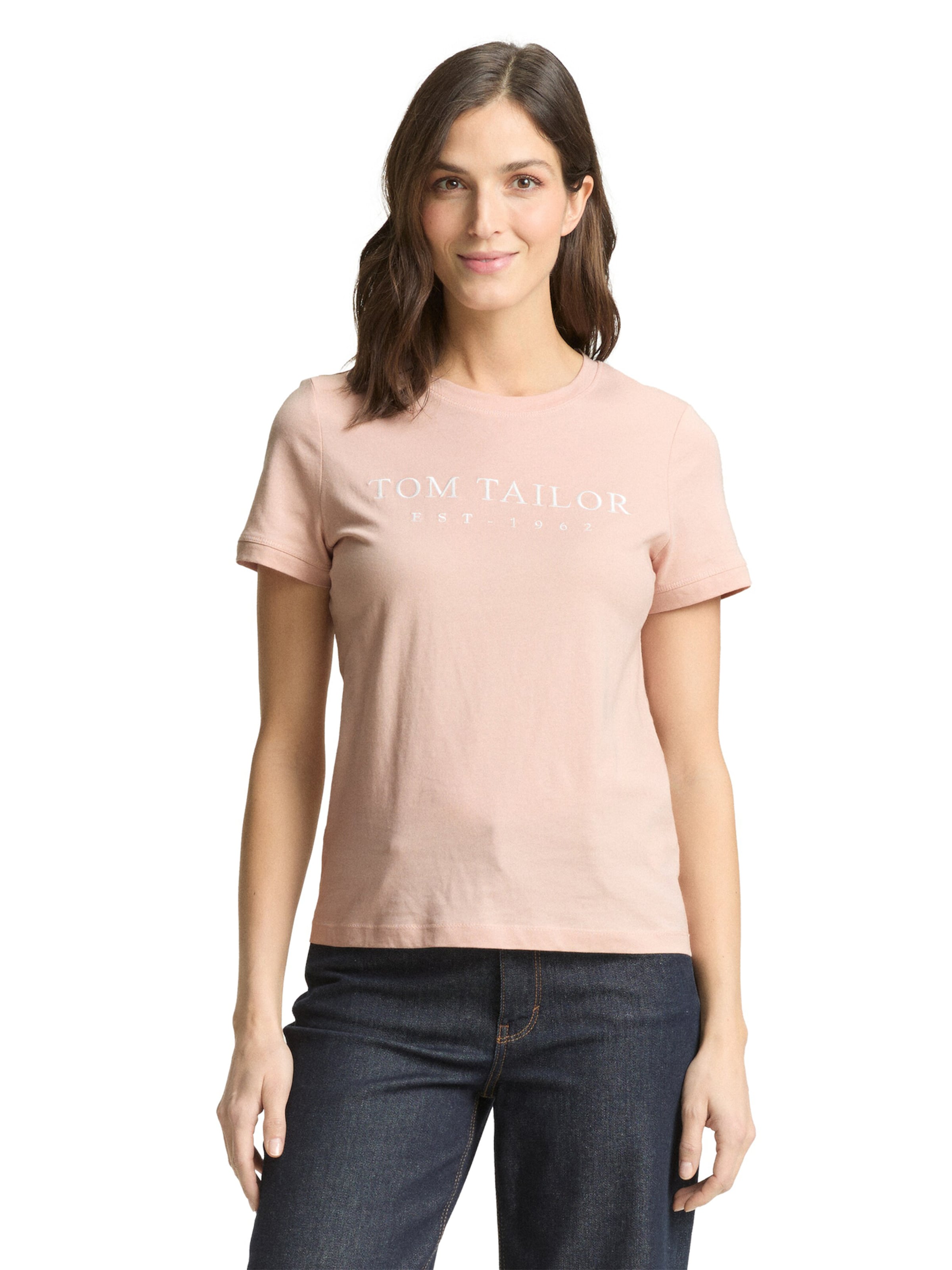 TOM TAILOR Shirt in Pink: front