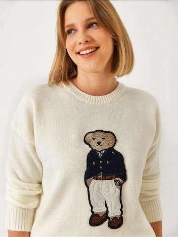 Bianco Lucci Pullover in Weiß