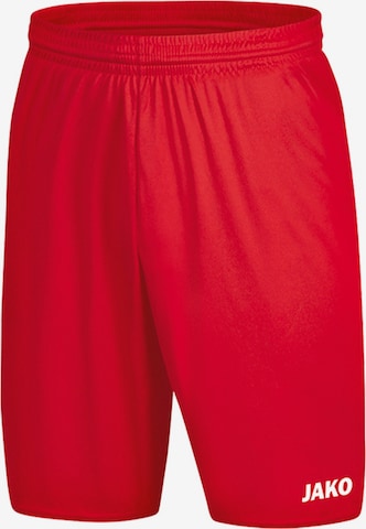 JAKO Regular Workout Pants 'Manchester 2.0' in Red: front