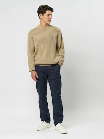 U.S. POLO ASSN. Trui 'Mads' in Beige
