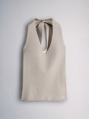 The Set Knitted Top in Beige