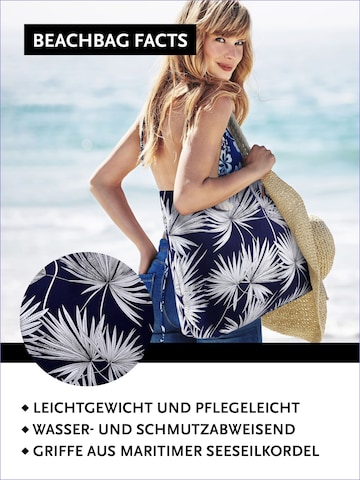 DonDon Beach Bag in Blue: front