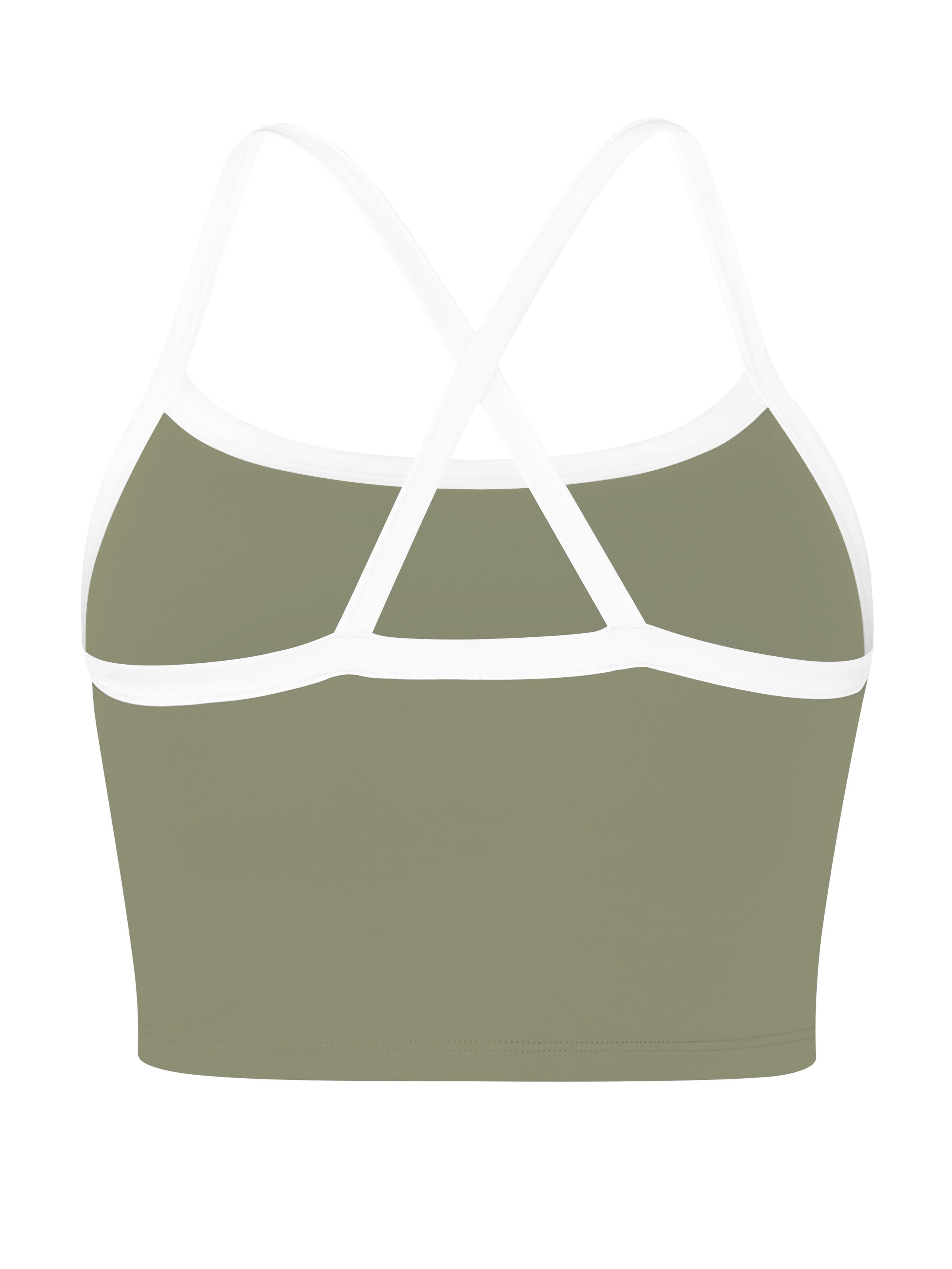 Circle Five Sporttop 'Sporttop Damen | Sport-BH mit integriertem BH & Cups | Fitness, Gym Bra & Yoga Top' in Groen