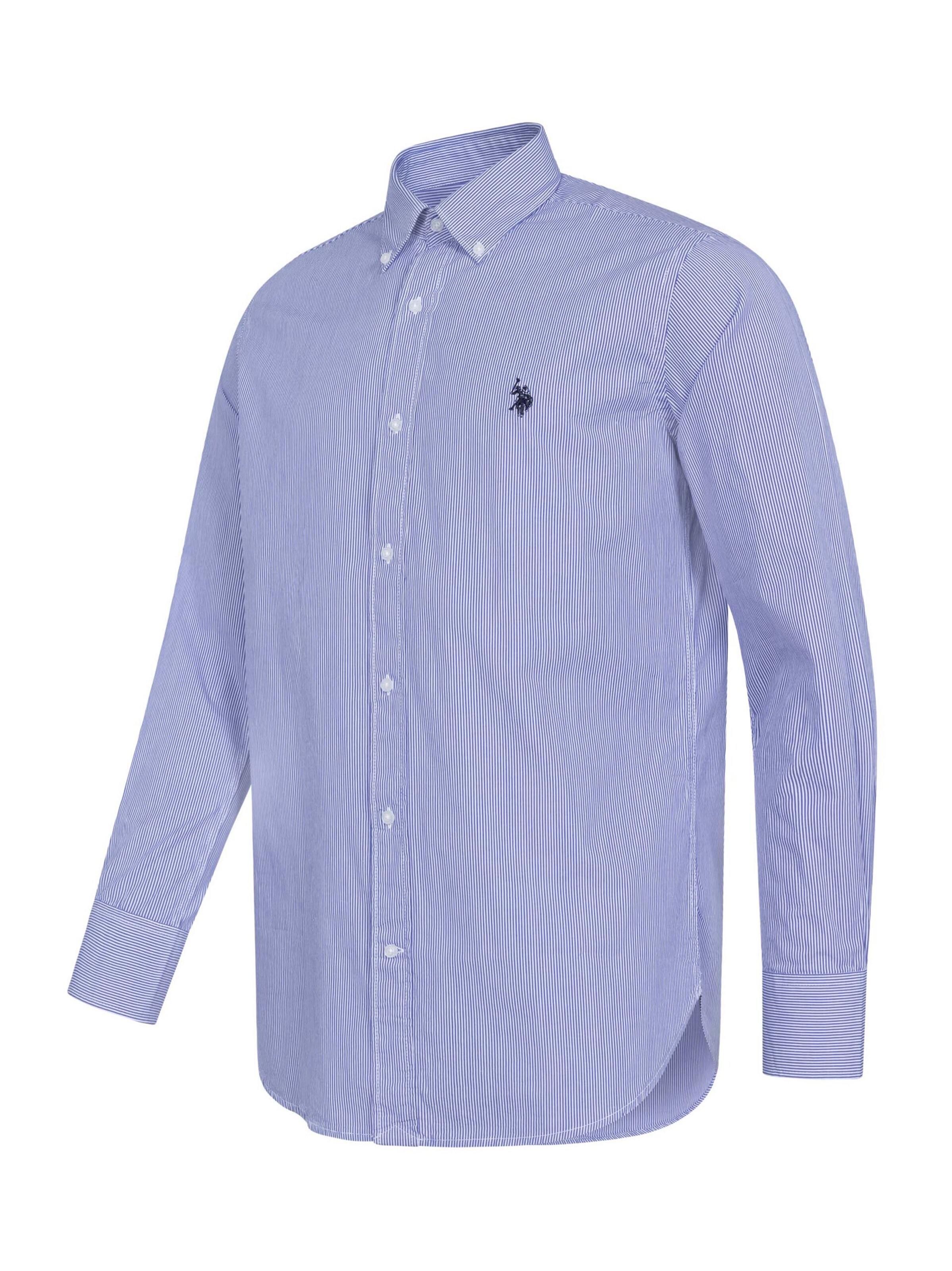 U.S. POLO ASSN. Regular Fit Hemd in Blau