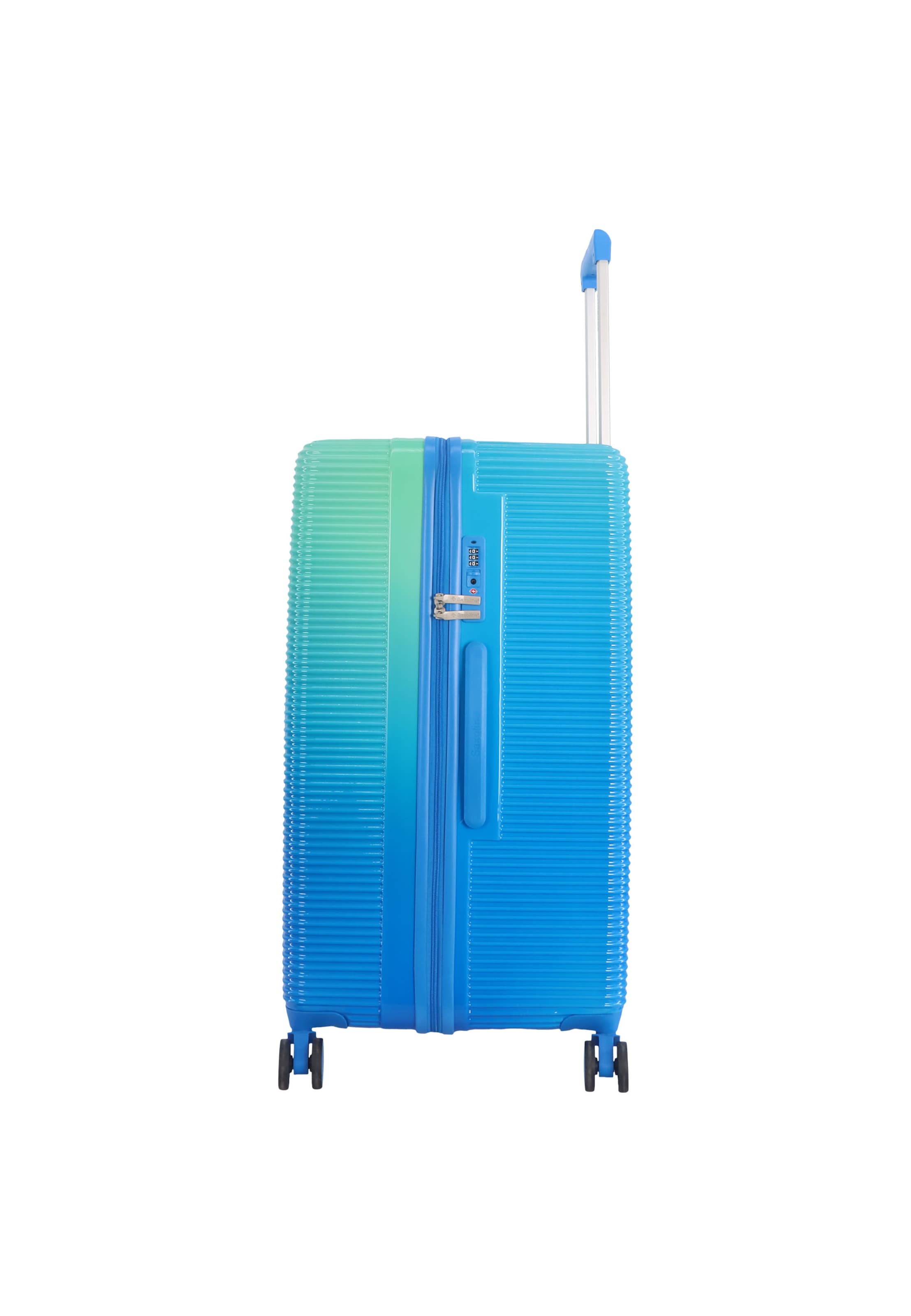 Saxoline Suitcase 'Twist Trunk' in Blue
