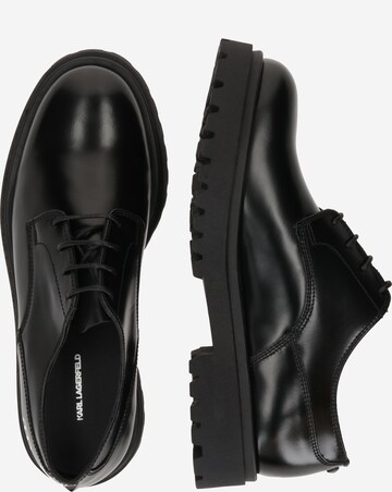 Karl Lagerfeld Čevlji na vezalke | črna barva