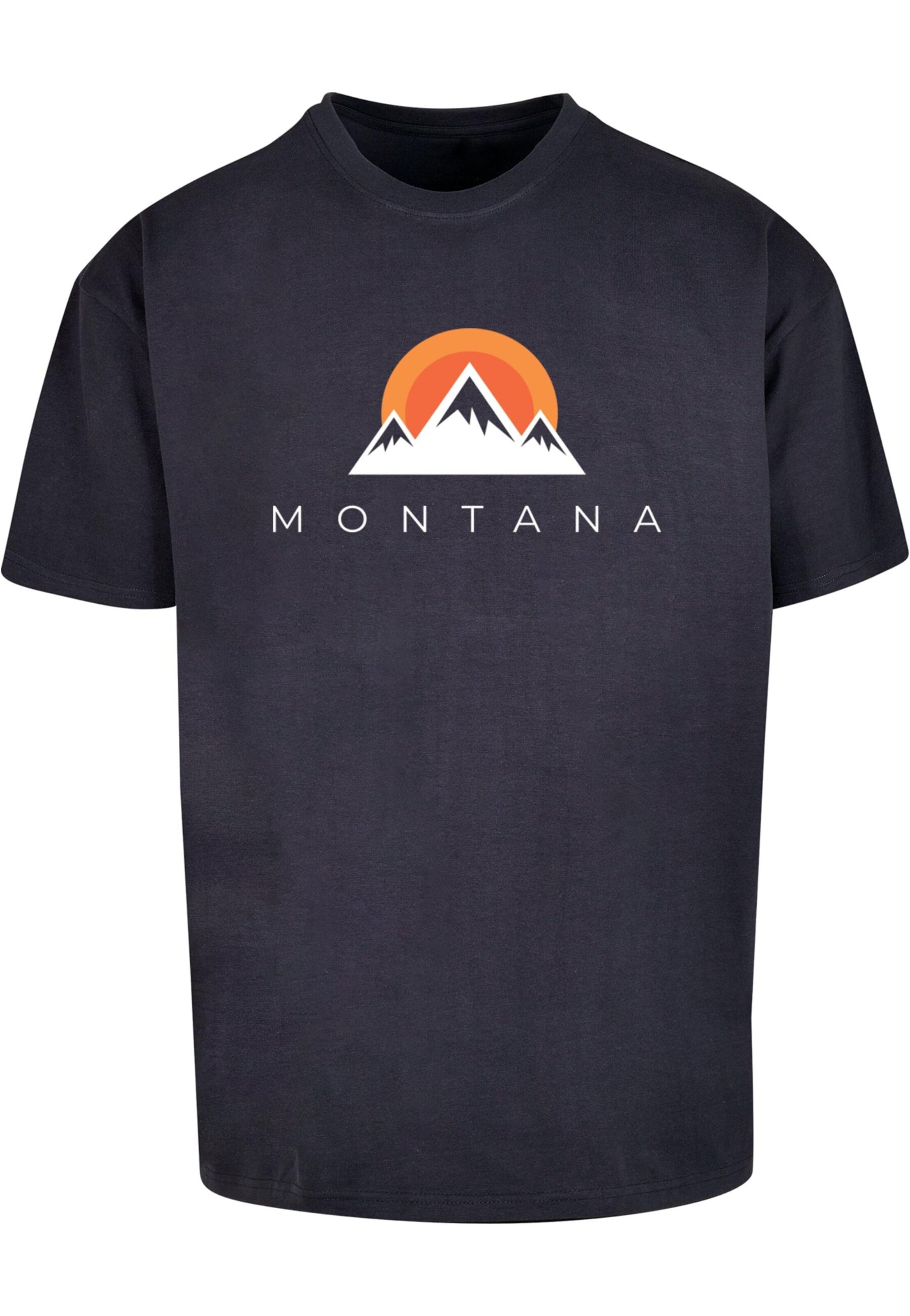Merchcode Shirt 'Montana X' in Blauw: voorkant
