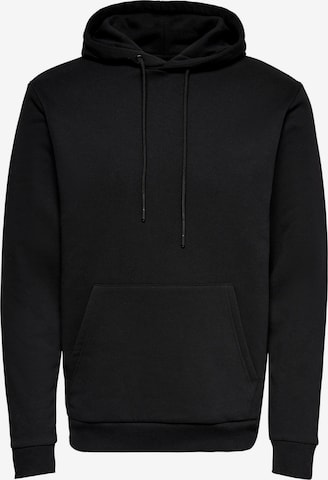 Only & Sons Sweatshirt 'Ceres' in Black: front