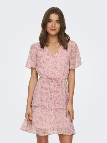 JDY Summer Dress 'MELLY' in Pink: front