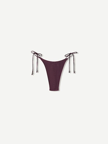 Bershka Bikinové nohavičky - Fialová