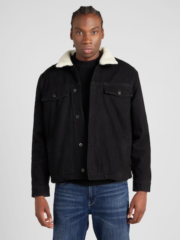 TOPMAN Between-Season Jacket 'Borg' in Black: front