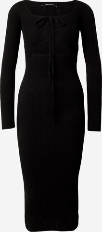 Trendyol Knitted dress in Black: front