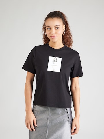 Calvin Klein Majica 'OBSESSION' | črna barva: sprednja stran