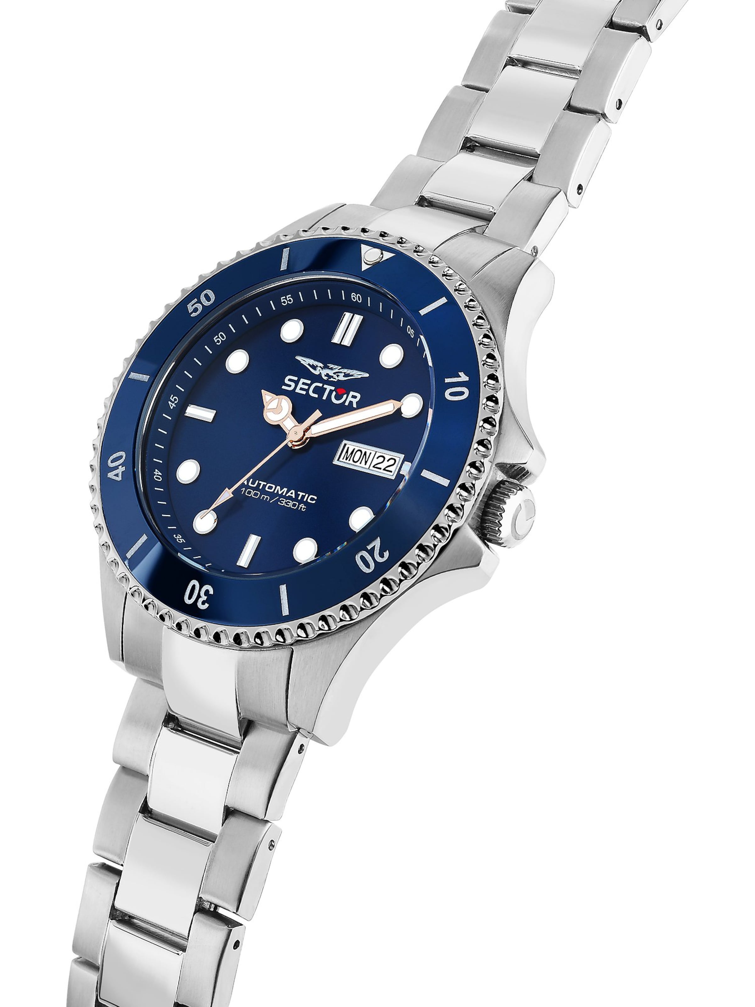 SECTOR Analoguhr in Silber