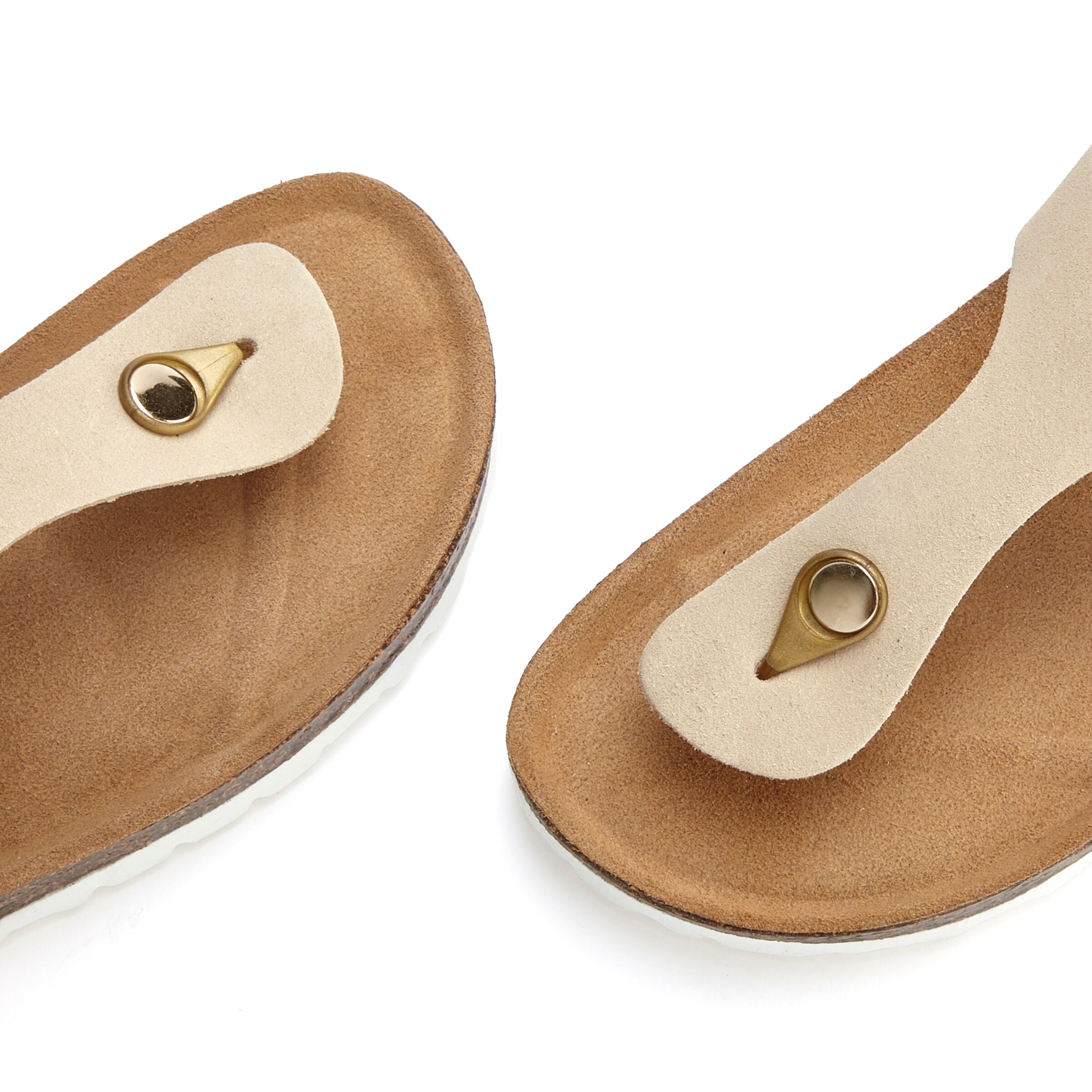 Elbsand T-Bar Sandals in Beige