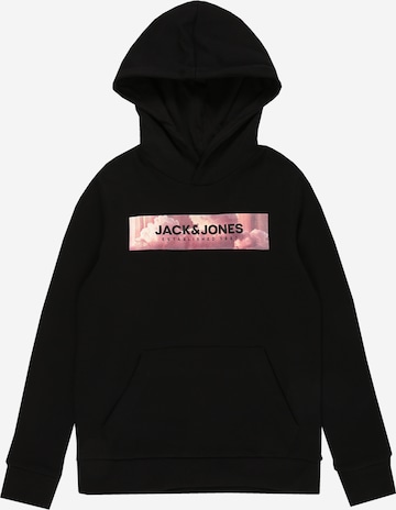 Jack & Jones Junior - Sudadera 'Anniv' en negro: frente