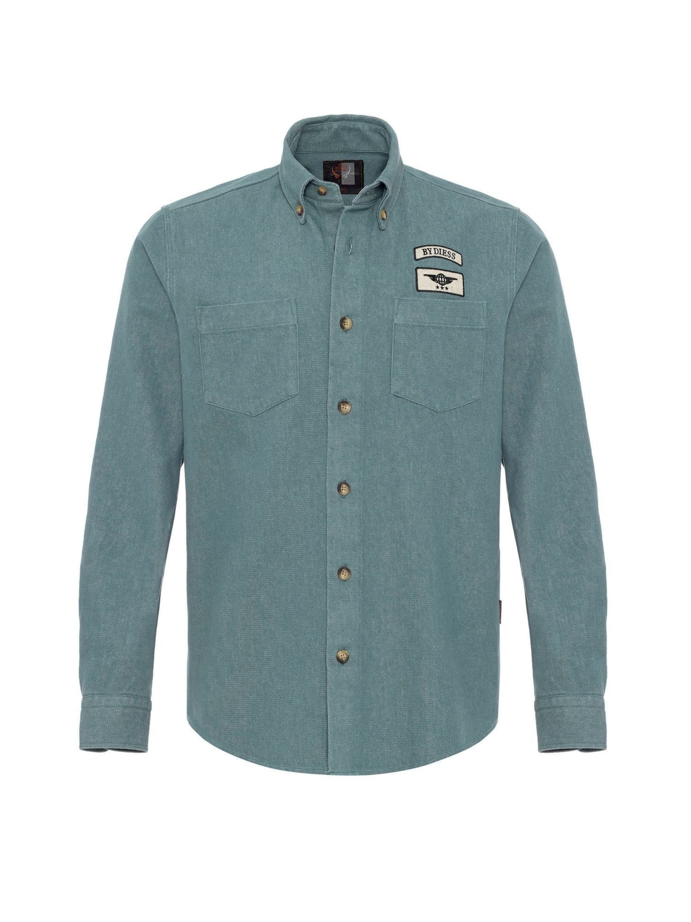 By Diess Collection Regularny krój Koszula w kolorze zielony: przód