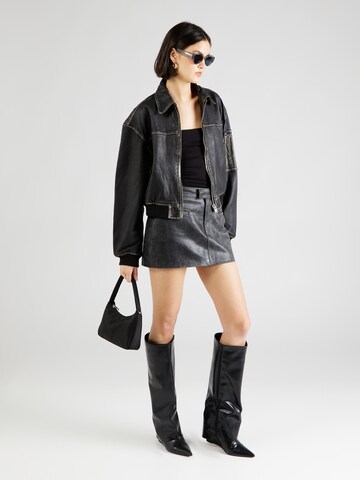 Gina Tricot Shirt in Schwarz