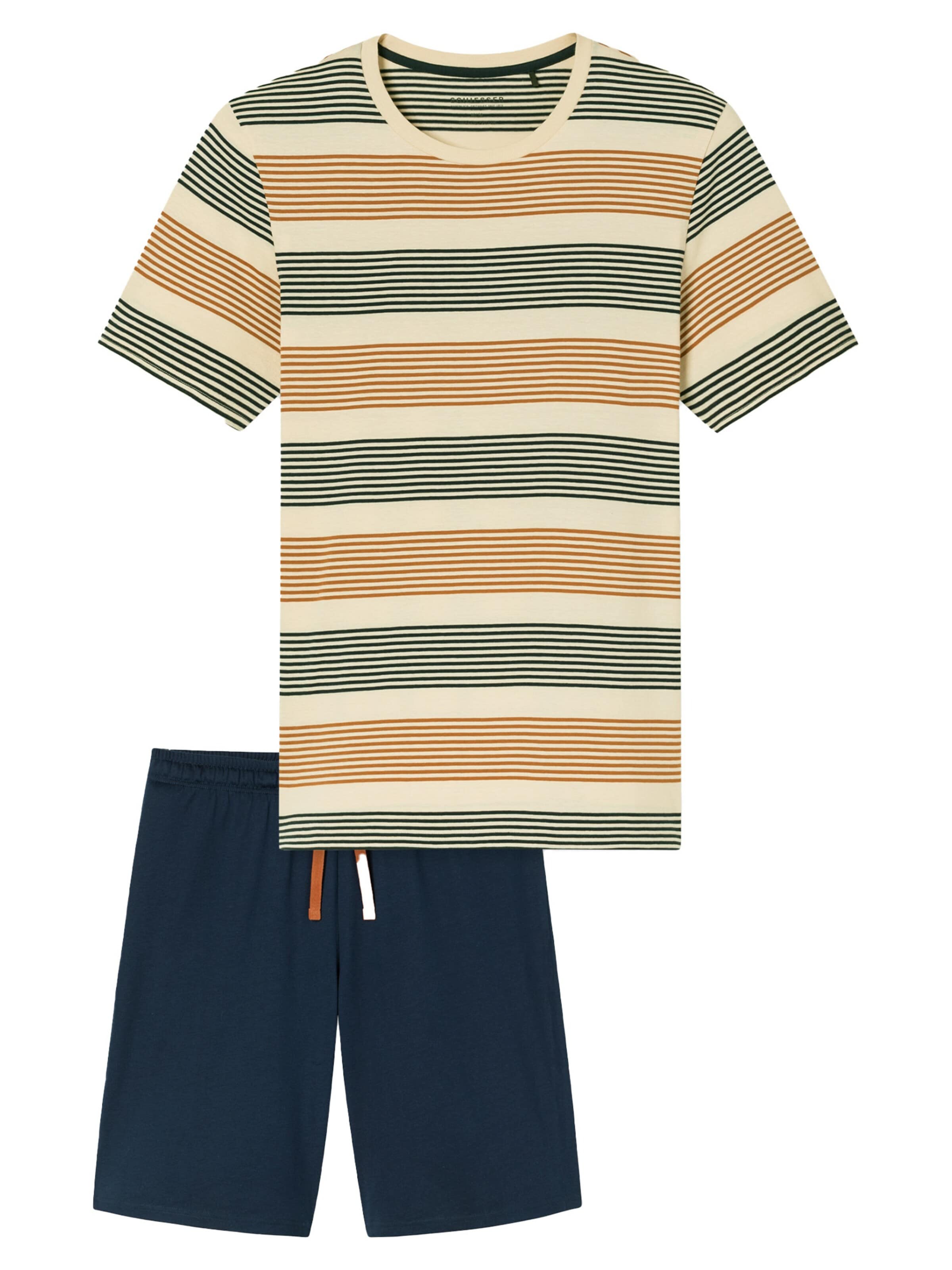 SCHIESSER Pajama short 'Casual Nightwear' in Mixed colours: front