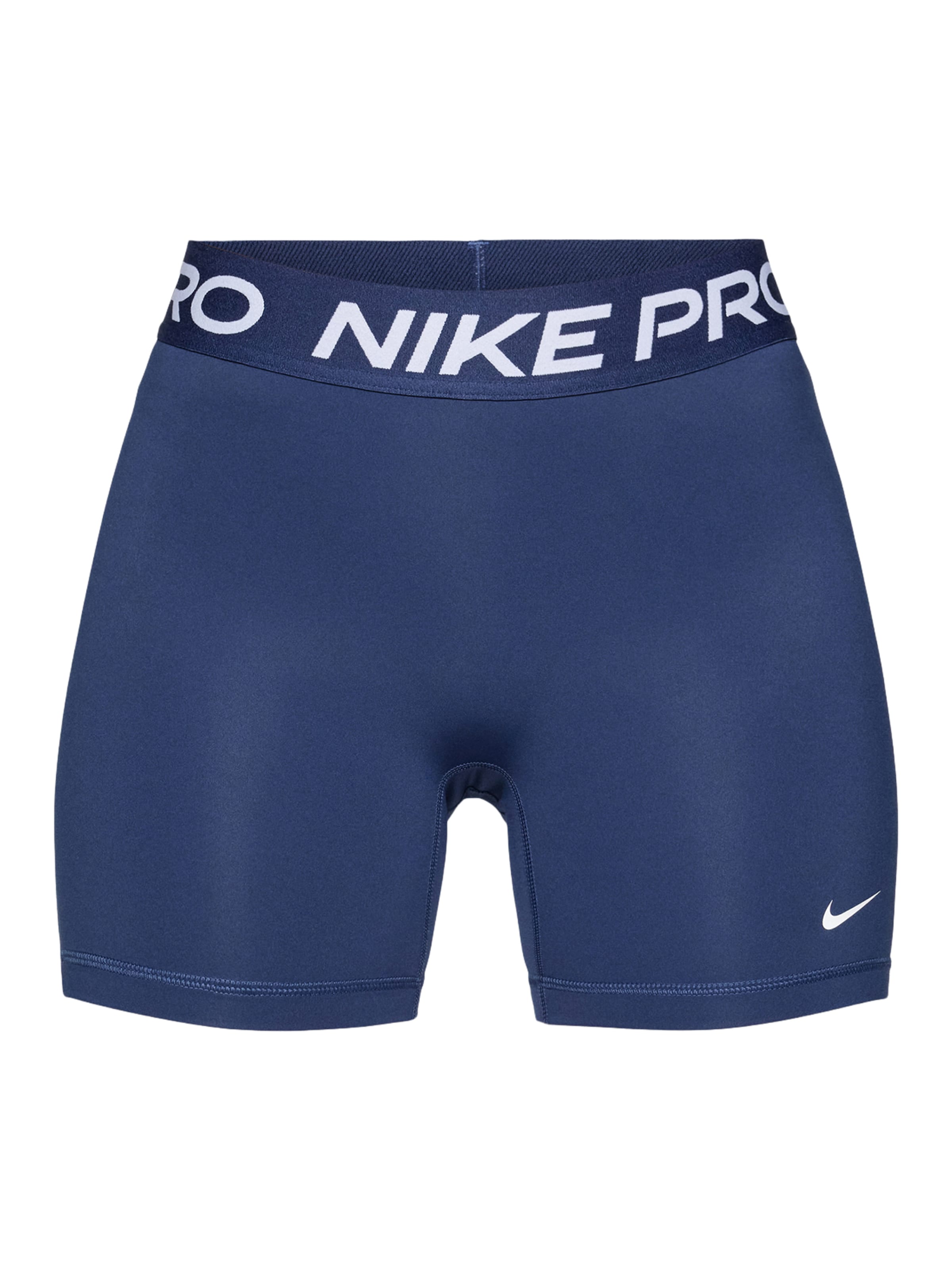 NIKE Skinny Workout Pants in Blue: front