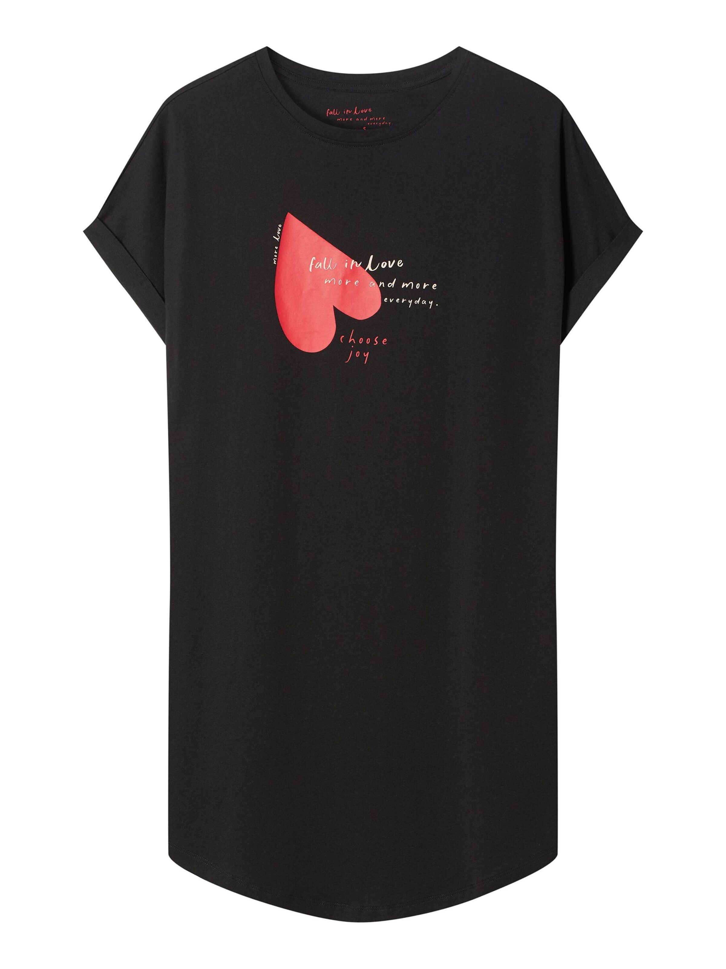 Henderson Nightgown 'Elain' in Black: front