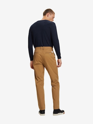 Regular Pantalon chino ESPRIT en marron