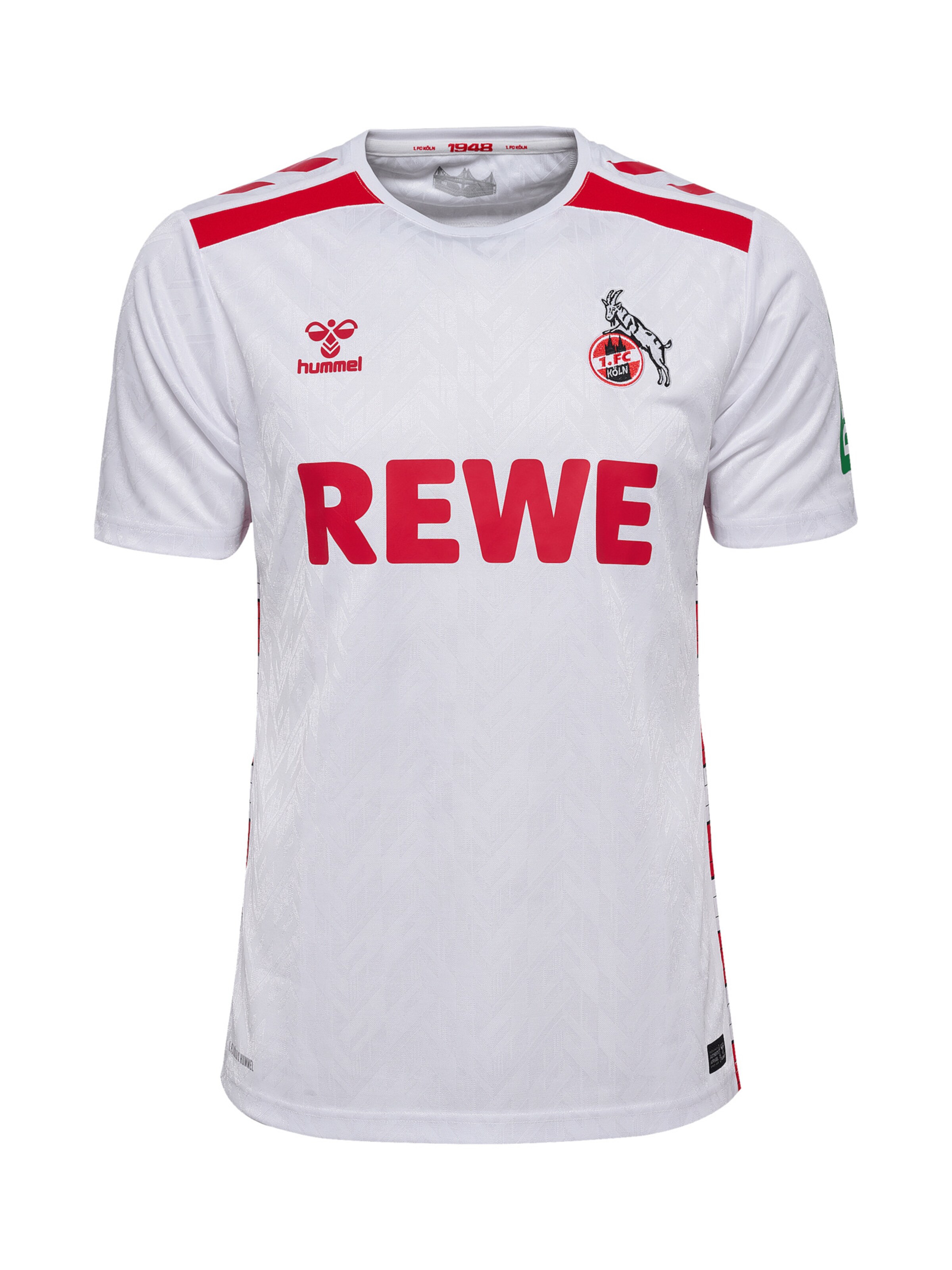 Hummel Fodboldtrøje '1. FC Köln 24/25' i hvid: forside