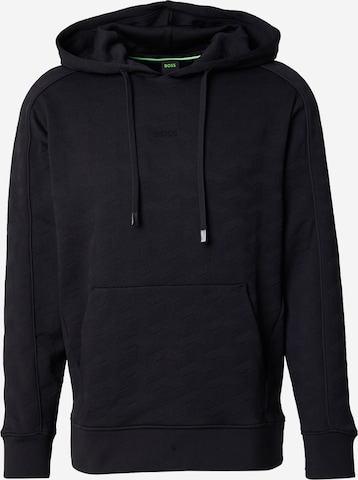 BOSS Collegepaita 'Mirror' värissä musta: etupuoli