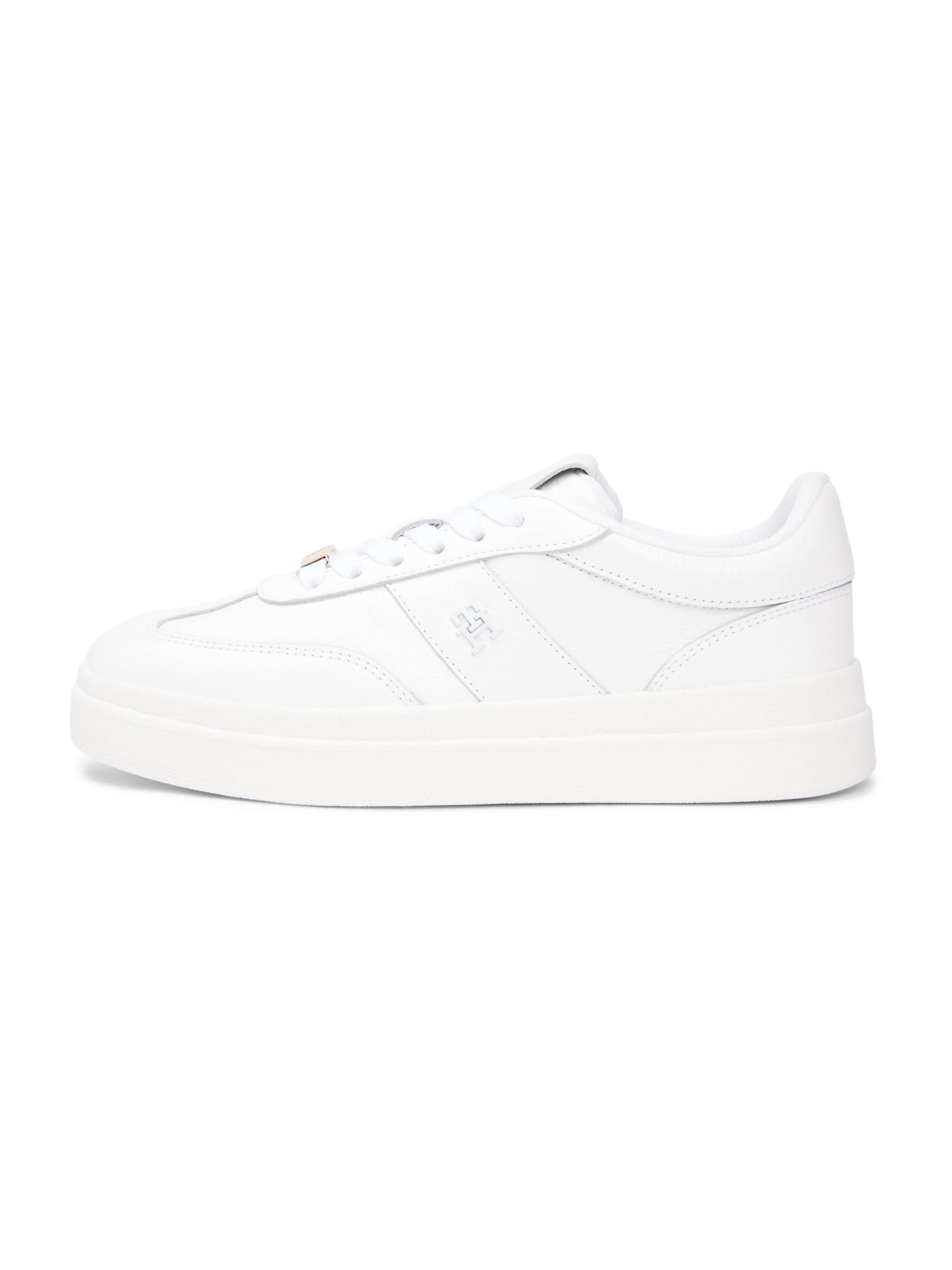 Baskets basses TOMMY HILFIGER en blanc : devant