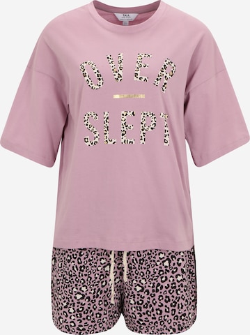 Dorothy Perkins Tall Korte pyjama in Lila: voorkant