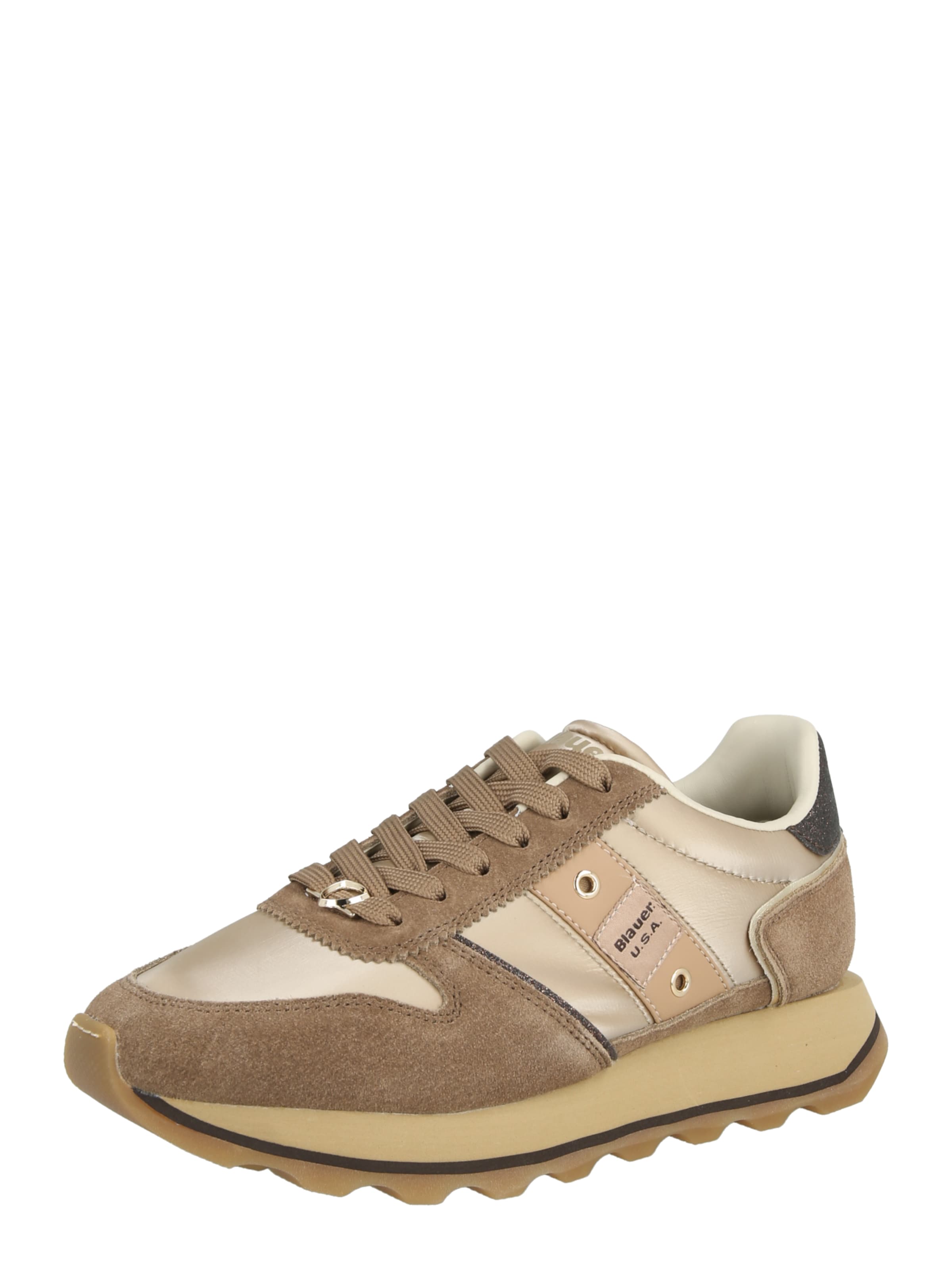 Baskets basses Blauer.USA en marron : devant