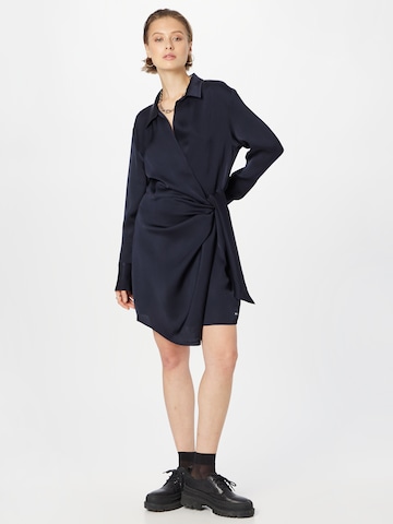 TOMMY HILFIGER Shirt Dress in Blue: front