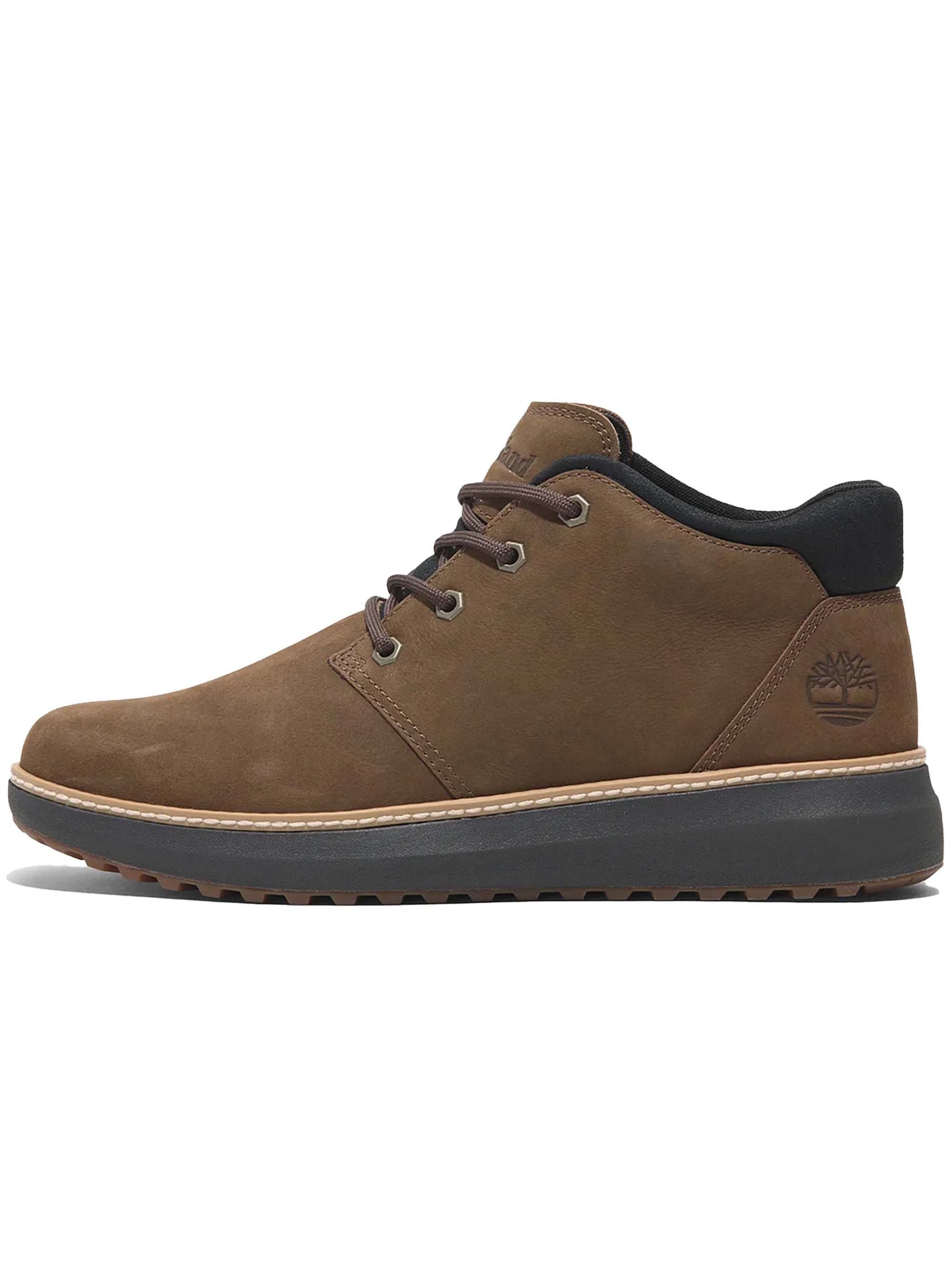 Baskets hautes TIMBERLAND en marron : devant