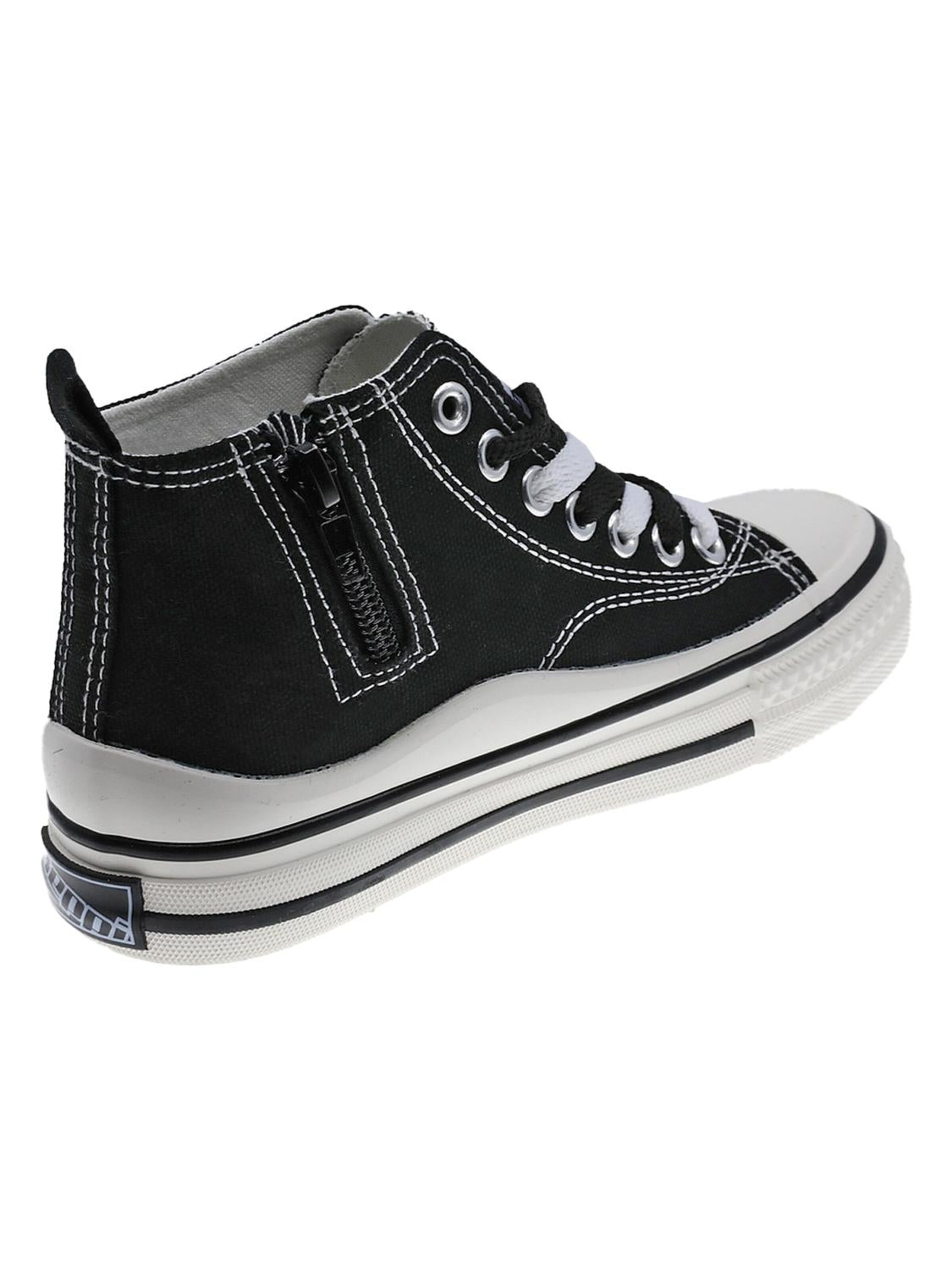 Beppi Sneakers 'Canvas Boot' in Black